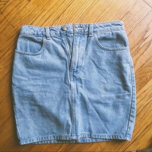 American Apparel Jean Skirt